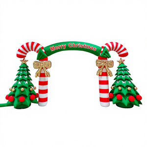 Arco Gonfiabile a Forma <span class=keywords><strong>di</strong></span> Cartone Animato con Babbo Natale per Decorazioni Natalizie Esterne e Materiale Pubblicitario - Product Image 6