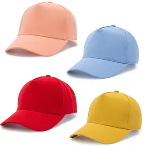 Bsbh 2024 Custom Logo Kinderen Katoen Mode 5 Panel Baseball Pet Kids Outdoor Sport Hoeden Caps