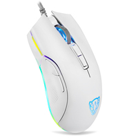 Motospeed V70 USB Mouse Gaming Berkabel Ergonomis Kanan yang Dapat Diprogram DPI 6400 ZEUS 6400 Sensor Optik RGB Backlit