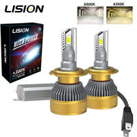 Ampoules de phare LED A50 H1 H3 H7 H8/H11 H4 9005 9006 9012 5202 H13 9007 Canbus 9-60V 55W 6500K Blanc 4300K Jaune pour voiture/camion