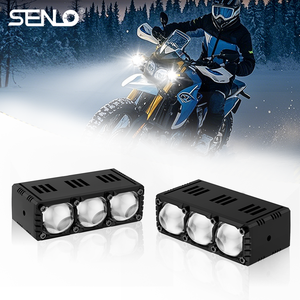 Feux antibrouillard LED supplémentaires pour <span class=keywords><strong>moto</strong></span>, <span class=keywords><strong>phare</strong></span> double couleur, projecteurs de conduite, <span class=keywords><strong>phare</strong></span> 12V pour R1200GS ATV SUV 140000LM - Product Image 1