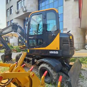 Alta eficiencia 6 toneladas HYUNDAI HW60 Excavadora hidráulica usada Excavadoras HYUNDAI HW60 usadas de alta calidad a la venta - Product Image 3