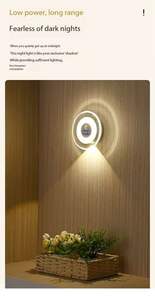 Foco creativo inteligente Cuerpo Humano Sensor luz hogar inalámbrico LED lámpara dormitorio armario inodoro lámpara pasillo noche Luz - Product Image 5