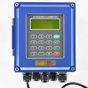 Medidor de fluxo ultrassônico de água para medição de fluxo de tubos, display instantâneo TUF-2000B, montado na parede, DN15-6000mm