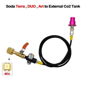 Manguera Externa para Tanque de CO2 DUO Quick Connect Sodastream Terra con Válvula de Bola de Control de Flujo, 60 Pulgadas de Largo, Herramientas Neumáticas - Product Image 2