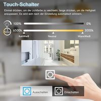 LED-Badezimmers piegel mit dimmbarer Anti-Fog-Wanduhr mit berührungs loser Steckdose, beleuchtete und rechteckige kosmetische Spiegel beleuchtung