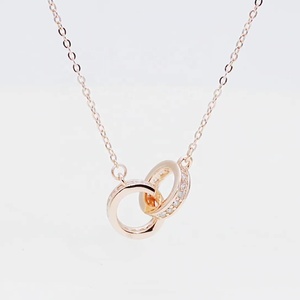 <span class=keywords><strong>Collier</strong></span> en argent sterling 999 avec zirconiums cubiques pour femmes, vente en gros 2026 - Product Image 3
