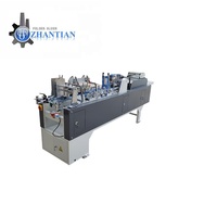 Machine plieuse-colleuse automatique compacte électrique pour cartons et emballages alimentaires avec boîtier en bois et métal