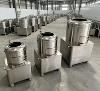 Machine à éplucher les pommes de terre rotative Falcon de petite taille, directement de l'usine, avec moteur, en acier inoxydable, 220V, pour les entreprises de restauration