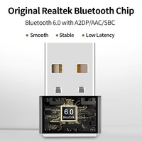 Adaptateur USB-BT6.0, prend en charge jusqu'à 7 connexions d'appareils, ultra-compact, compatible avec Windows 11/10 pour ordinateur de bureau et ordinateur portable