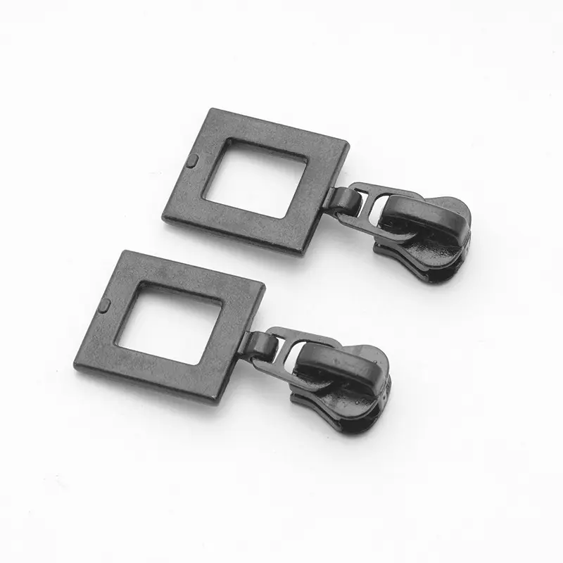 Borsa per abbigliamento accessori per bagagli 5 # cerniera per cursore in metallo in lega di zinco personalizzata con cerniera nera cursore con cerniera personalizzata