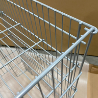 Grille en fil personnalisé poubelle carré en métal panier en fil métallique promotionnel pour le stockage