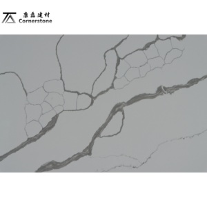 Calacatta Trắng kl6636 tĩnh mạch nhân tạo thạch anh tấm 15-30mm Độ dày hiện đại Nhà Bếp bàn bảng đầu thiết kế đá - Product Image 5