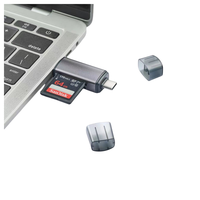 Cantell 3 en 1 USB C Lector de tarjetas SD Adaptador USB 2,0 OTG Tipo C para computadora portátil y teléfono móvil externo