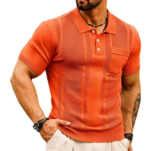Erkek düzenli-Fit örgü pike Polo GÖMLEK erkekler kısa kollu t-shirt nokta kalkan leke dayanıklı boyutları S-2x büyük ve uzun boylu mevcuttur