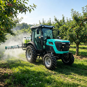 Tracteur agricole compact DONOL 75HP 4WD, certifié COC, transmission par engrenages pour utilisation en ferme et en verger - Product Image 2