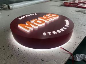 Barra Led retroiluminada redonda para caja de luz Pick up Here Sign Order Here Led Light Sign <span class=keywords><strong>Uber</strong></span> - Product Image 2