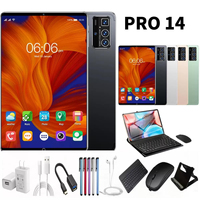 Tablette Android éducative Pro 14 12 pouces double SIM, processeur MTK, 16 Go + 1 To de stockage, fonction d'appel téléphonique, divertissement, PC - Tout neuf