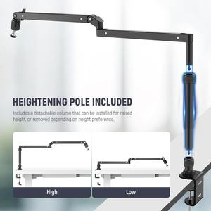 NEEWER MST002 <span class=keywords><strong>Bras</strong></span> de Microphone Mince Support de Bureau, Rotation à 360 Degrés <span class=keywords><strong>Articulé</strong></span> Cantilever pour Microphone Podcasting Gaming - Product Image 5