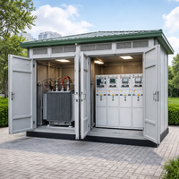 Transformateur de puissance extérieur compact triphasé à enroulement en cuivre, type boîtier préfabriqué en aluminium, 110 kV 35 kV pour l'alimentation électrique