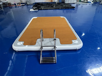 Drop Stitch Bain de soleil Teck Foam Deck Pad Floating Swim Air Raft Yacht Gonflable Water Jet Ski Dock Flotteurs Plate-forme