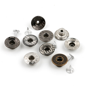 Biểu Tượng Tùy Chỉnh Kim Loại <span class=keywords><strong>Jean</strong></span> Nút Và Đinh Tán Quần Áo Nút Kẽm Hợp Kim Nút Nhà Sản Xuất Nhà Sản Xuất Cho Denim Áo Khoác Quần - Product Image 2