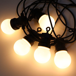 <span class=keywords><strong>Adaptateur</strong></span> DC12V avec lampe G50 blanc chaud 5m 10 lampes <span class=keywords><strong>guirlande</strong></span> lumineuse étanche pour éclairage de Noël festif - Product Image 3