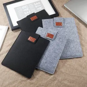 Bedrijf Groothandel 8/10/11/12/13/14/15 Inch Wolvilt Soft Cover Shockproof Tablet bag Sleeve Case Voor Macbook Air