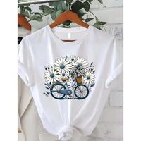 Hauts d'été légers et doux 100 % coton avec imprimé géométrique arc-en-ciel mignon pour femmes et enfants – Confortables, respirants et séchage rapide