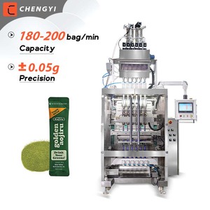 Máquina de Envasado Automática de Múltiples Carriles para Sobres con Sellado Trasero para Bebidas Instantáneas, Frutas y Verduras en Polvo - Product Image 1