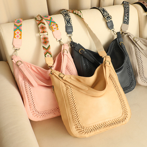 Borsa a tracolla in pelle PU vegana <span class=keywords><strong>con</strong></span> cinturino di lusso all'ingrosso da donna - Product Image 3