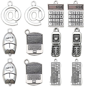 DIY Metal <b>Computer</b> Pendant Keyboard <b>Mouse</b> Phone At Symbol Jewelry Findings <b>For</b> Necklace Making Zinc Alloy Mixed Shapes Middle - Product Image 5