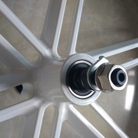 Velg Sepeda Salju 20 Inci, Roda Sepeda Gemuk, Rem Cakram, 12 Jari-jari, Paduan Magnesium, Lapisan Powder Coating