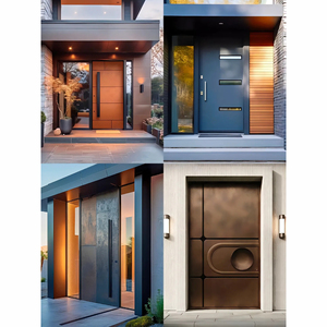 Portes pivotantes <span class=keywords><strong>d</strong></span>'<span class=keywords><strong>entrée</strong></span> en aluminium de luxe modernes de qualité supérieure pour maisons, villas, portail principal - Product Image 3