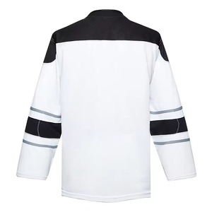 Maillot de hockey sur glace personnalisé à manches longues, col en V, respirant, séchage rapide, tissu 100% polyester, maillot d'entraînement d'équipe de hockey sur glace à vendre - Product Image 6