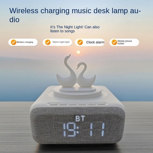 Luz nocturna de cisne creativa multifuncional para altavoz estéreo Bluetooth RGB nuevo inalámbrico para tecnología Bluetooth para teléfono móvil - Product Image 2