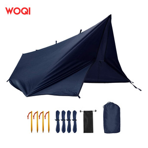 Bâche de camping Woqi Outdoor 126x118 pouces, bleu marine, polyester imperméable, utilisable en quatre saisons - Product Image 4