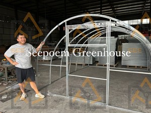 Invernadero Seepoem Sigma 3*6m para Jardín Urbano, Invernadero de Policarbonato de Bajo Costo para Verduras y Frutas - Product Image 6