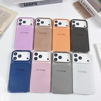 Coque de téléphone antichoc PC Street Fashion avec protection d'écran, sensation originale de la machine, couleur orange, pour 17 Pro/17 Promax/16 Promax/15/14