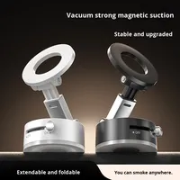 Support de téléphone magnétique pour rétroviseur de voiture à ventouse puissante, vente chaude de luxe, rotation à 360 degrés, support de téléphone pliable