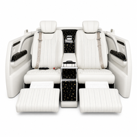 Kit de conversion de sièges VIP de luxe en gros pour Mercedes-Benz Classe V Vito Metris W447 avec table d'avion et compresseur en fibre de carbone