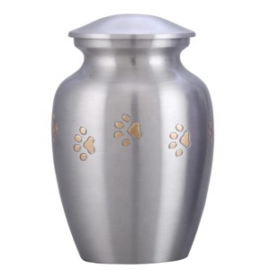 SILVER PAW PRINTS PET CREMATION <b>URNS</b> for HUMAN ASHES | DOG <b>URNS</b> | <b>CAT</b> <b>URNS</b> - Product Image 1
