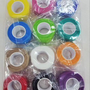 Perban Elastis Perekat Mandiri Anti Air Non-Woven Grosir untuk Pertolongan Pertama, Pembungkus Kulit, Paket Warna Campur (2.5cm*4.5m) - Product Image 1