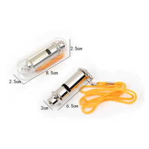 Sifflet d'entraînement pour animaux de compagnie en acier inoxydable, haute fréquence, sans noyau, son bicolore, super puissant - Product Image 2