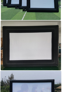 แบบพกพา <span class=keywords><strong>Airscreen</strong></span> Mobill การฉายภาพอากาศภายนอกโปรเจคเตอร์หน้าจอภาพยนตร์พองกลางแจ้งระเบิดภาพยนตร์หน้าจอ - Product Image 2