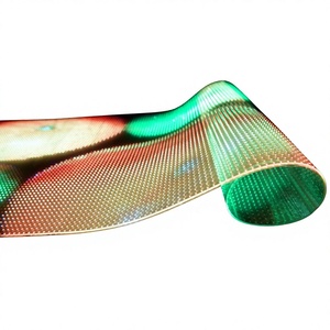 Foldable Ultra Thin Flexible Lightweight P15 Adhesive LED Display <b>Film</b> Transparent LED <b>Film</b> Display - Product Image 1