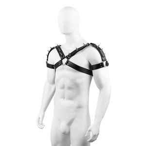 Ropa de Bondage de Cuero, Estilo Punk con Púas Metálicas, para Fiestas, Juegos Sexuales, Entrenamiento SM, Juguetes Sexuales para Adultos, Venta al Por Mayor - Product Image 4