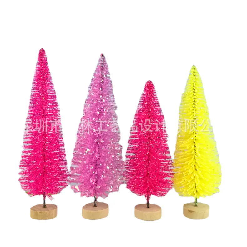 Kunstpflanzen bunter Weihnachtsbaum DIY-Dekorationen Ostern Goldener Scallion Modell -45