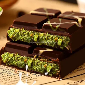 Fábrica de Barras de Chocolate de Pistacho Artesanal Ofrece Empaques Personalizados y Soluciones de <span class=keywords><strong>Marca</strong></span> Personalizada Chocolate Halal de Dubái - Product Image 4