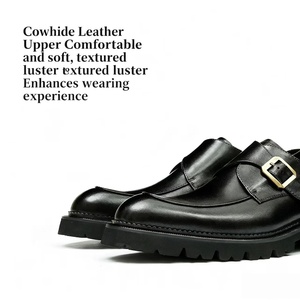 Chaussures de sport décontractées tendance pour hommes en cuir microfibre avec boucle, légères et confortables, pour l'extérieur, la gym, les mariages, collection automne - Product Image 2